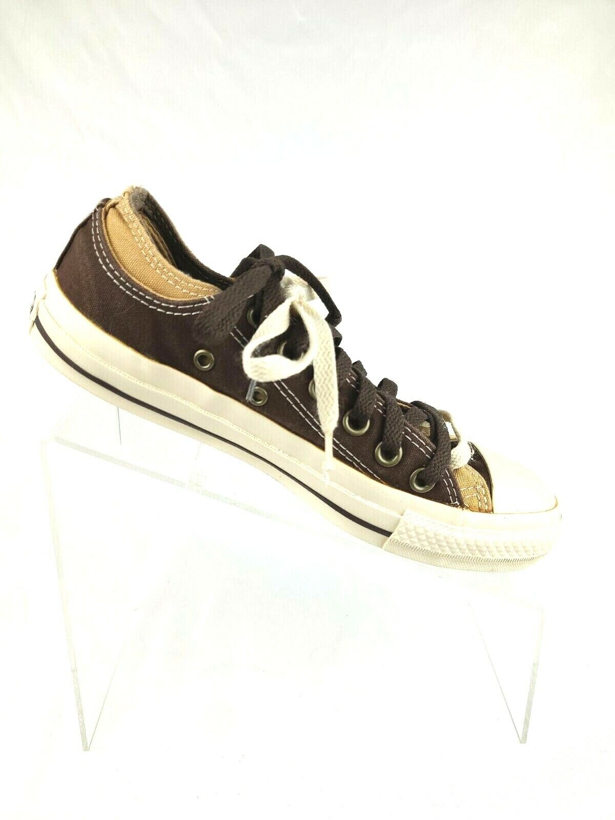 Converse All Star Ox Brown Duck Leather Low Shoes 118992 Men's 5.5 Women's  7.5