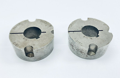 LOT OF 2 TAPER-LOCK 1610 TAPERED BUSHING 7/8'' BORE