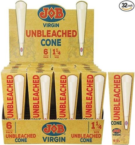 JOB Virgin Unbleached Pre-Rolled Cones, 3.3 Inch (192 Total Cones) - Picture 1 of 1