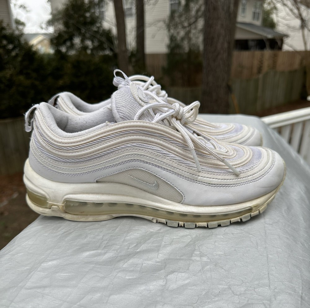 Nike Womens Air Max 97 White Sneakers Size 9 Casual Shoes 921733-100