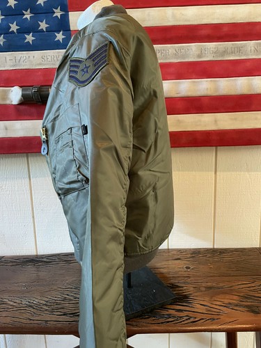US Air Force MA-1 Bomber Jacket 21st Fighter Squadron Emblem Patch Size L