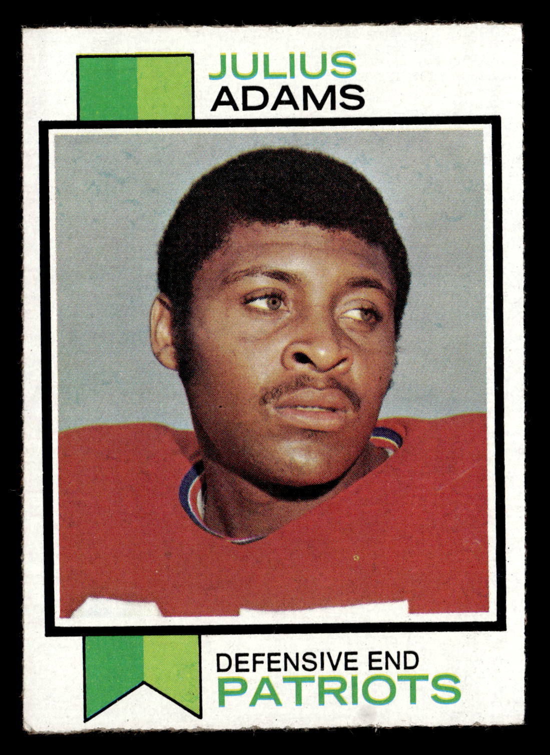 1973 Topps Julius Adams #278 EX New England Patriots