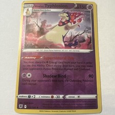 Pokemon Astral Radiance HISUIAN TYPHLOSION 52/189 Reverse Holo Card Protector