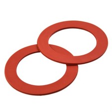 Red Flush Valve Seals for Mansfield 210 and 211 Toilet Repairs Set of 2