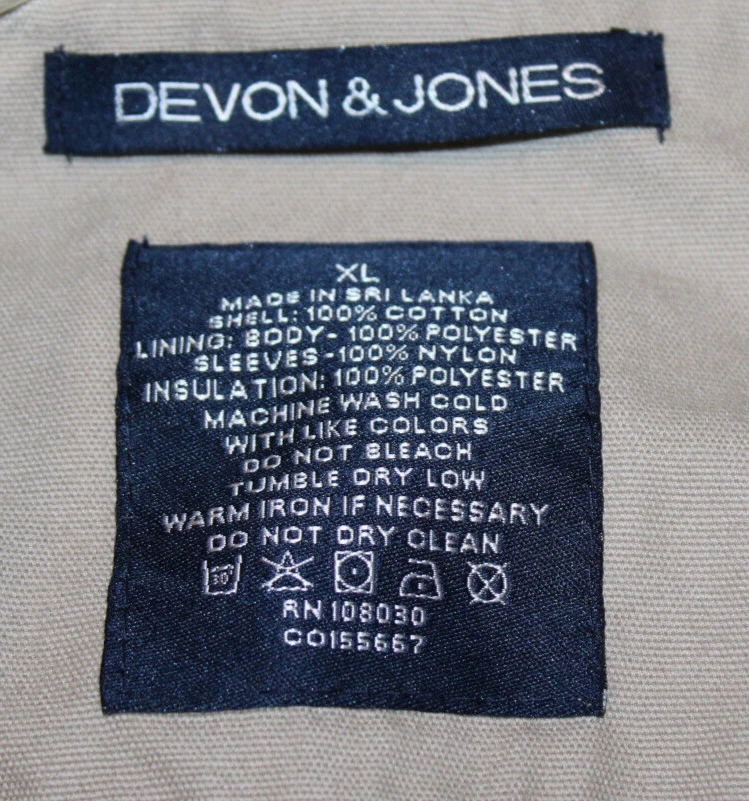 Rodders Alley beige full zip jacket men's Size XL Decon & Jones hot rod car auto - Image 3 of 4