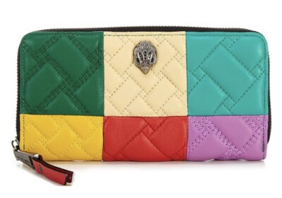 🌈Kurt Geiger Patchwork Wallet🦅Eagle Head Leather Purse💸RRP £139