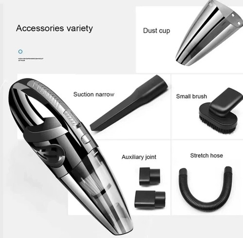 ASPIRABRICIOLE SENZA FILI POTENTE DA 120W ASPIRAPOLVERE PER AUTO PORTATILE 7.4V - Foto 7 di 7