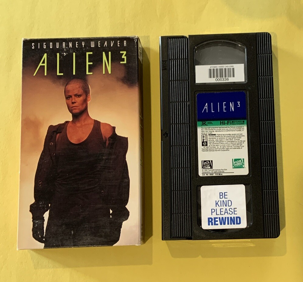 VHS Tape Alien 3 Sci-Fi Horror Tested | eBay