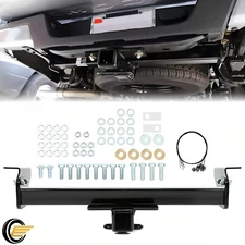 For Toyota Tacoma 2016-2023 Class 4 Black Trailer Hitch Receiver Bumper Tow 2"