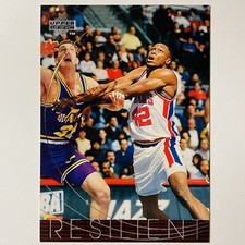1996 Upper Deck #172 Resilient Insert Game in pictures Ratliff and Keefe Tc2