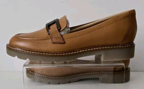 ROCKPORT MUJER Zapatos Mocasines Sin Cordones CADENA KACEY CI9919 BRONCEADO Talla UK 5 EU 38 NUEVO - Imagen 7 de 12