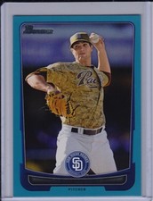 Cory Luebke 2012 Bowman Blue Base Parallel #d /500 Border Paper San Diego Padres