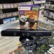 Genuine Microsoft Xbox 360 Kinect Sensor Official OEM Black W/Kung Fu Panda