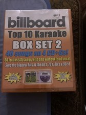 Billboard Top 10 Karaoke Box Set Vol 2 40 Songs 4 Cd's NEW