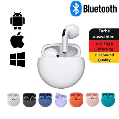 Bluetooth Kopfhörer Headsets in Ear PRO 6 TWS Wireless