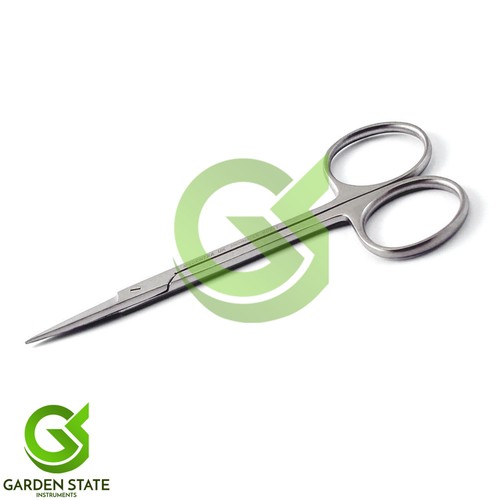 Dental Iris Gummi Schere scharf gerade + gebogene chirurgische Veterinärinstrumente - Bild 2 von 4