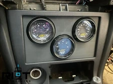 S14 240SX 52mm Gauge Panel - Radio Delete - OEM Mounted 3 Gauges