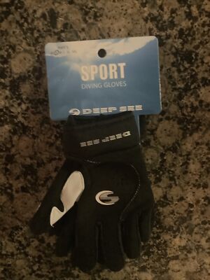 Deep See Poly Neoprene Sport Scuba Diving Water Sports Gloves Size SMALL