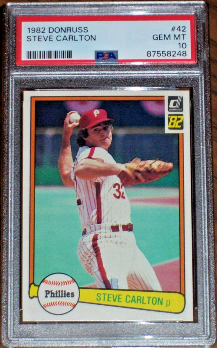 1982 Steve Carlton #42 Donruss PSA 10 Philadelphia Phillies