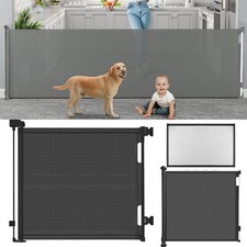 Retractable Baby /Dog Safety Gate 33" Tall Fence Extends up to 58" 61" 118" Wide