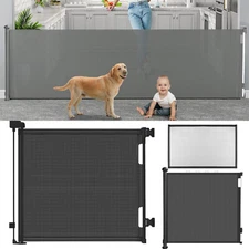 Retractable Baby /Dog Safety Gate 33" Tall Fence Extends up to 58" 61" 118" Wide