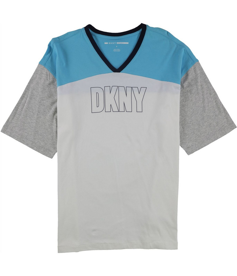 5950 Мужская футболка с цветным логотипом DKNY белая размер S 5290₽