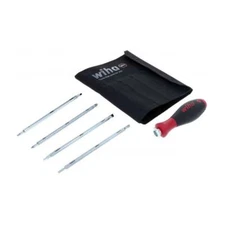 Wiha Tools 28194 Drive-Loc VI Slot/Ph/Sq in Pouch 5 Piece Set