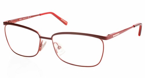 Hugo Boss 0420 XA0 SHINY RED METAL Eyeglasses Frame 55-15-135 ITALY RX ITALY NEW - Picture 2 of 2