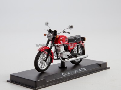 Motorcycle magazine series (Modimio) No.8 with model of CZ-350/472