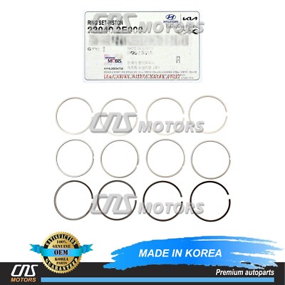  GENUINE  Engine Piston Rings STD for Elantra 11-13 Forte Soul 12-16 23040-2E000
