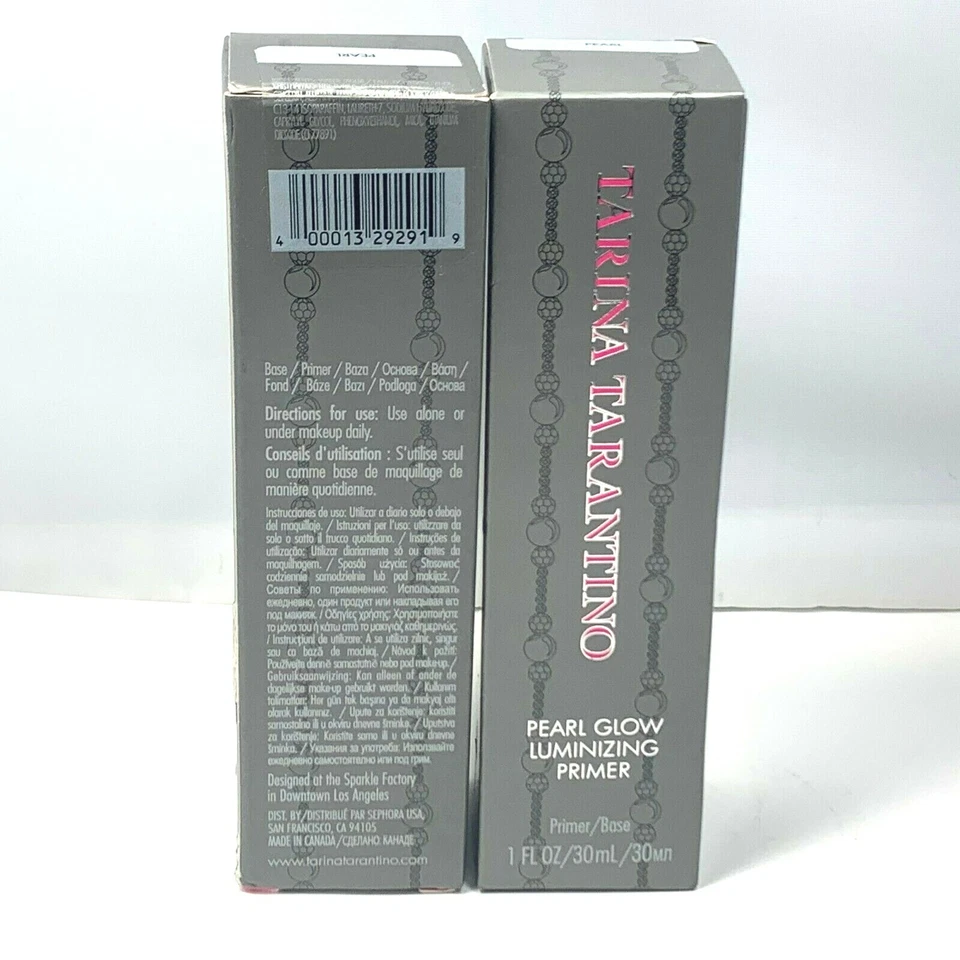 Primer Luminizador Tarina Tarantino Pearl Glow 1 fl. oz./30 ml *LOTE DE 2* Nuevo En Caja Foto 2 de 2