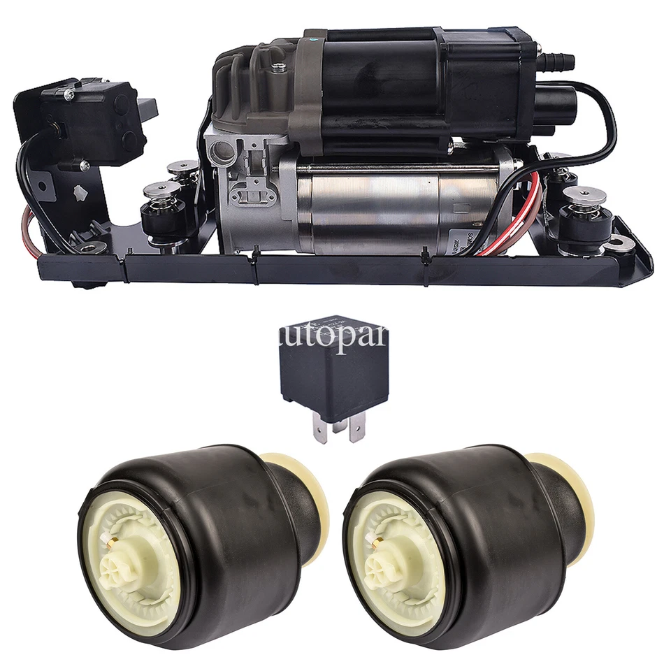 Air Suspension Compressor Pump+2*Air Spring bags For BMW 5 Series F11 2009-2017 - Image 2 of 4