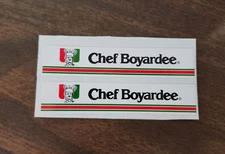 AFX AURORA Chef Boyardee Truck Semi Trailer Reproduction Stickers DIE CUT!