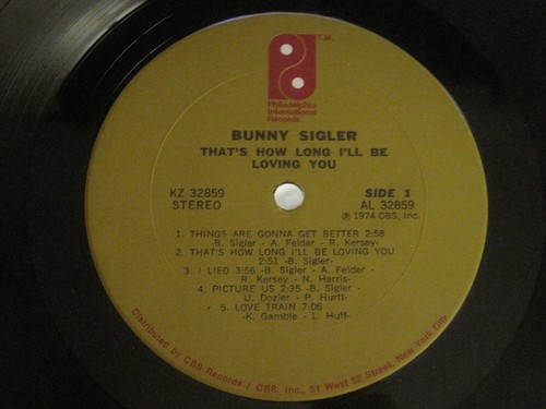 BUNNY SIGLER THAT'S HOW LONG I'LL BE LOVING YOU LP '74 KZ-32859 DISCO FUNK VG+ - Picture 5 of 6