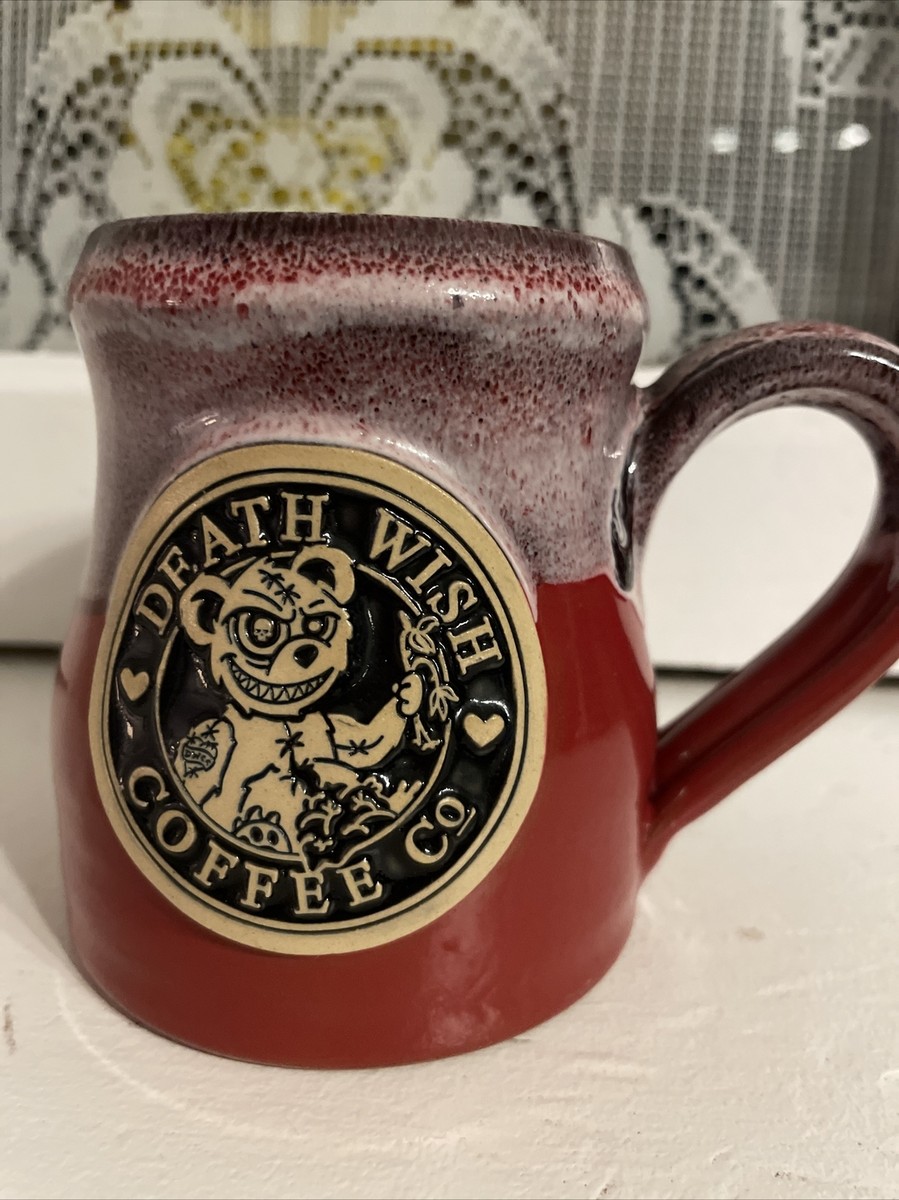 Death Wish Coffee Deady Teddy Bear Mug #518/5000 Valentines Day 2017 | eBay