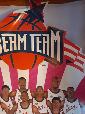 1996 Dream Team USA Basketball Game Poster Wall Art Print | eBay