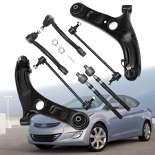 Front Control Arm Ball Joint Tie Rod Sway Bar 8Pcs for 2011-2017 Hyundai Elantra