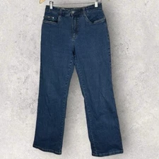FDJ Peggy Bootcut Blue Jeans Womens Size 10 Petite French Dressing Stretch Denim