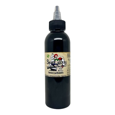 REACH-konforme Sailor Jerry Tattoofarbe Linien Schwarz 150ml Tätowierfarbe Black