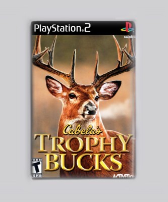 CABELA'S TROPHY BUCKS / PS2 - 2''x3'' FRIDGE MAGNET (playstation 2 retro