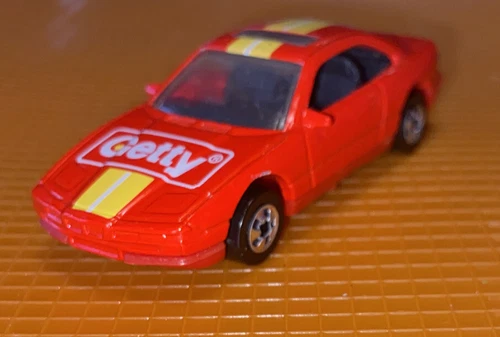 Vintage HOT WHEELS 1990 BMW 850i Rare Original Getty Old Car Sunroof Free Ship++