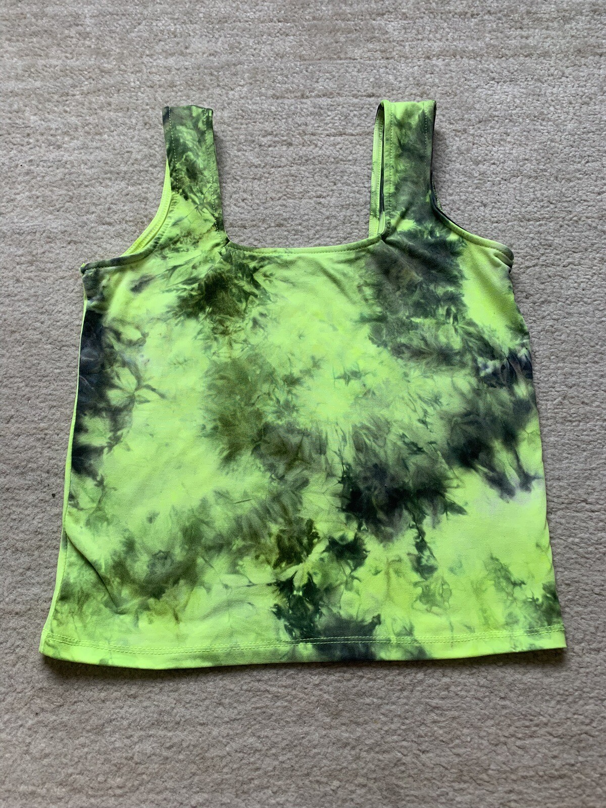 Vibe Sportswear Tank Top Women's Small Neon Yellow Casual Springbreak Summer