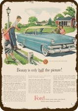 1953 Ford Crestline 2-door Car Vintage-look-edge Decorative Replica Metal Sign 1953 Ford Crestline 2-door Car Vintage-look-edge Decorative Replica Metal Sign
