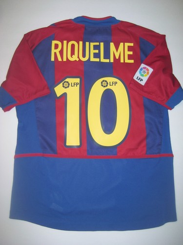 2002-2003 Nike FC Barcelona Juan Riquelme Jersey Trikot Maglia Kit FCB Argentina