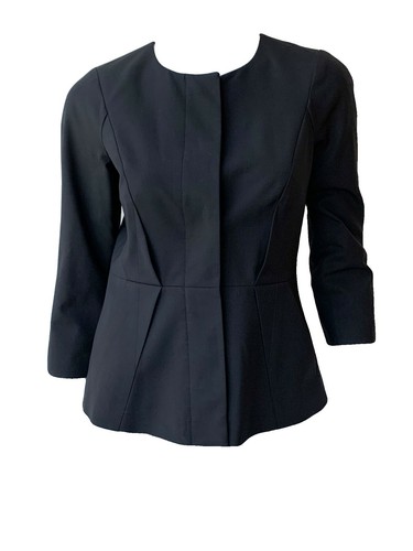 theory marled peplum jacket