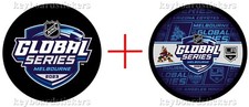 2023 Global Series Melbourne 2 Hockey Puck PKG. - Arizona Coyotes VS LA Kings