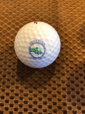 LOGO GOLF BALL-PEBBLE BEACH GOLF LINKS..BLUE/GREEN TEXT...OLDER LOGO