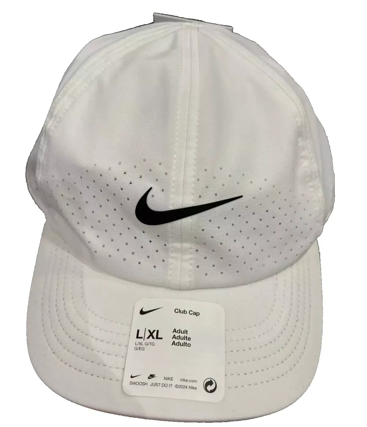 Теннисная кепка Nike Court AeroBill Advantage Hat White Blk Размер XLXXL FD6638 100 5590₽