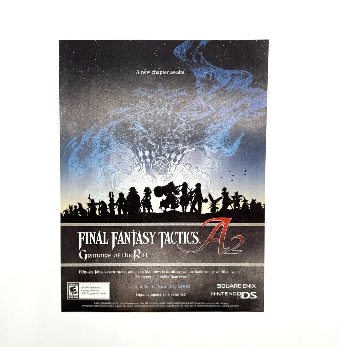 Final Fantasy Tactics Advance 2 Nintendo DS Magazine Ad Squaresoft