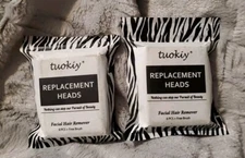 2X New tuokiy Facial Hair Remover Replacement Heads for Flawless Finishing Touch
